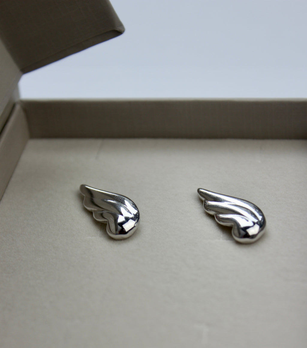 Vintage Silver Wing Studs - KnotsandPipes