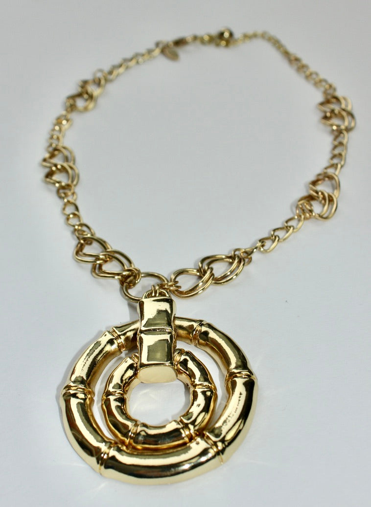 Vintage Tabi Chunky Gold Necklace - KnotsandPipes
