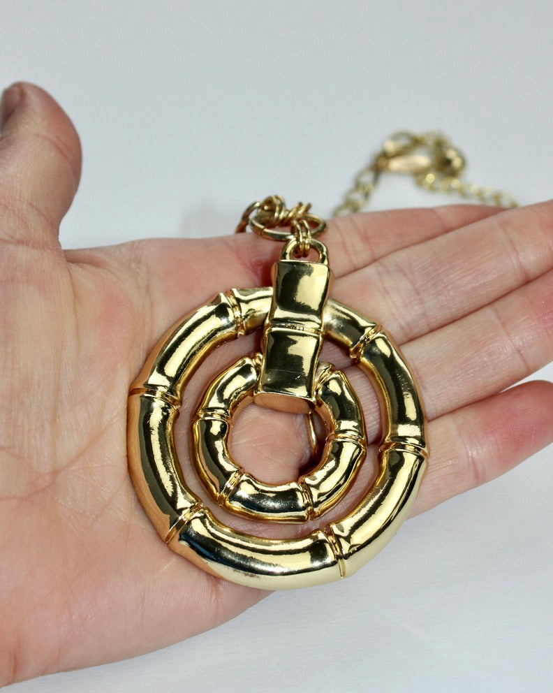 Vintage Tabi Chunky Gold Necklace - KnotsandPipes