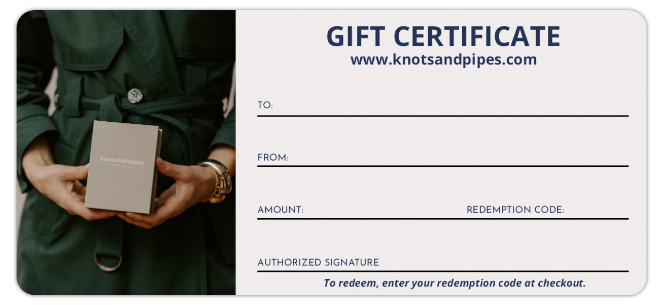 Knots and Pipes Gift Certificate - KnotsandPipes