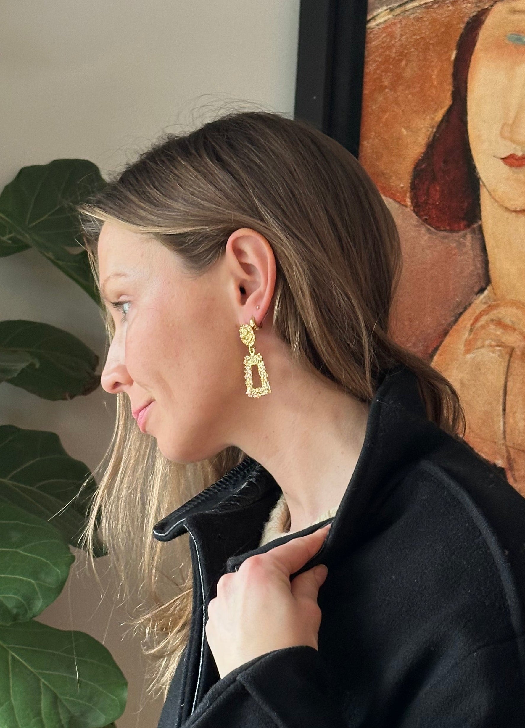 Rectangle Drop Earrings - KnotsandPipes