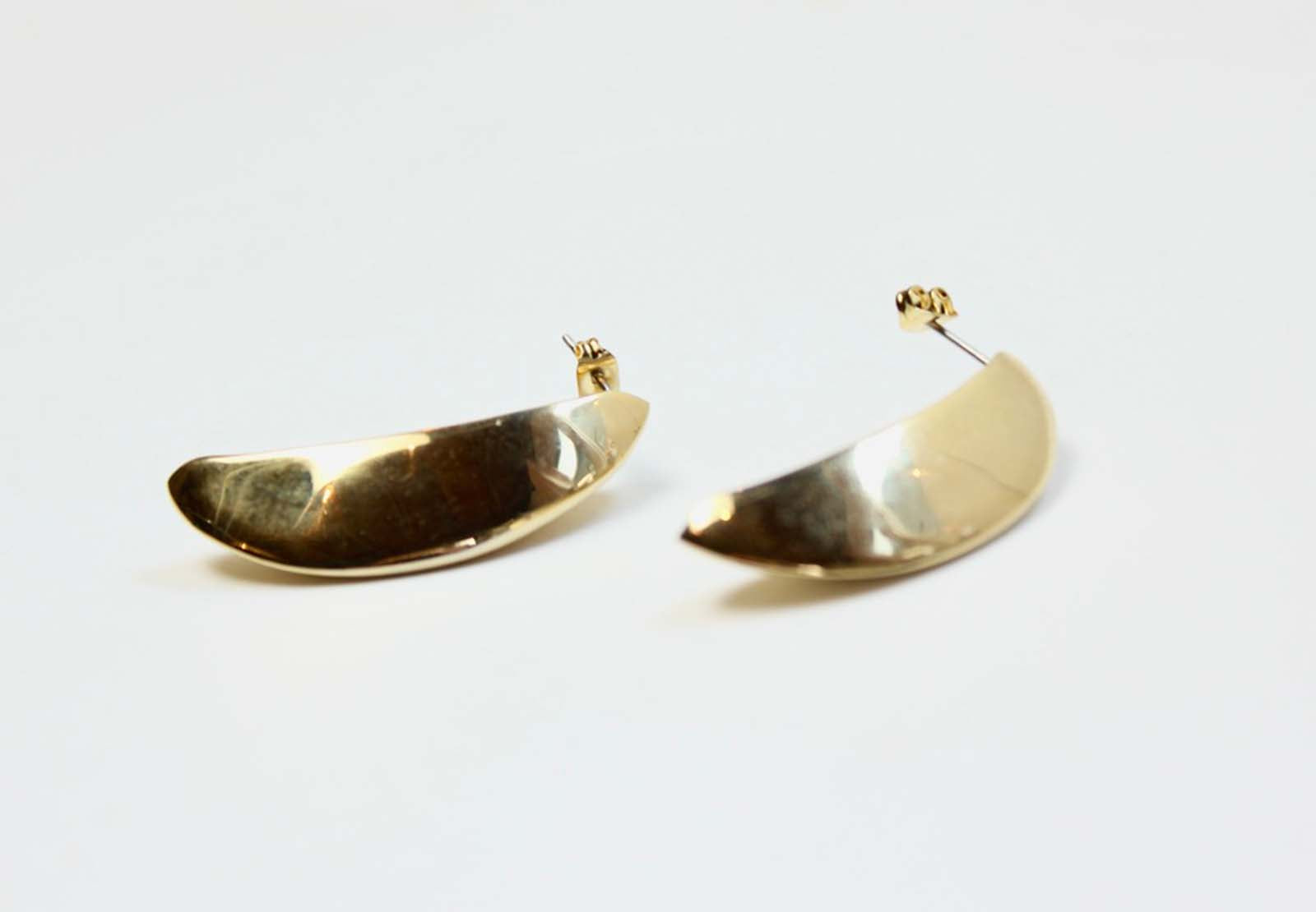 Half Moon Vintage Stud Earrings - KnotsandPipes