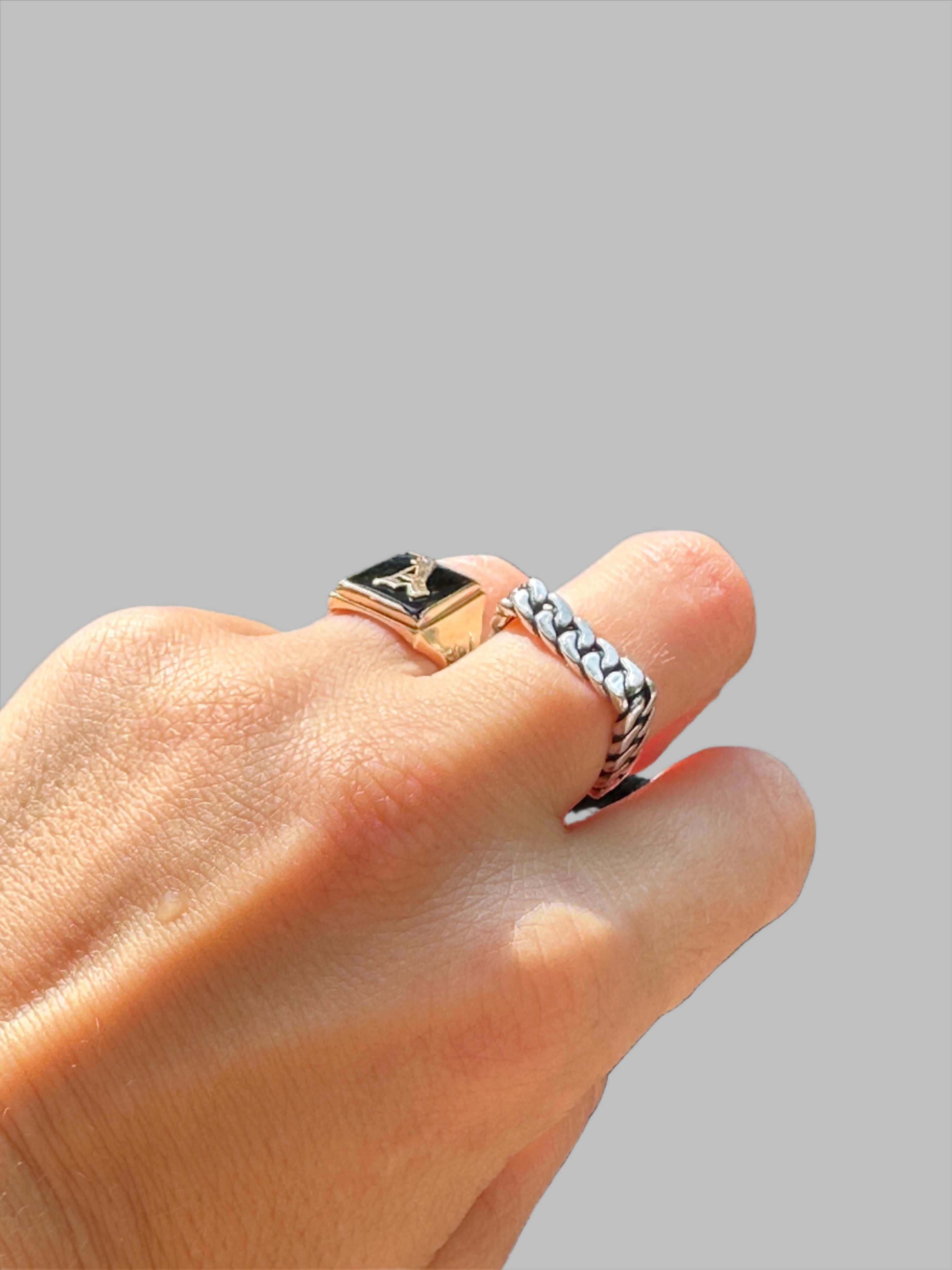 Square Basket Ring, Genuine Sterling Silver - KnotsandPipes