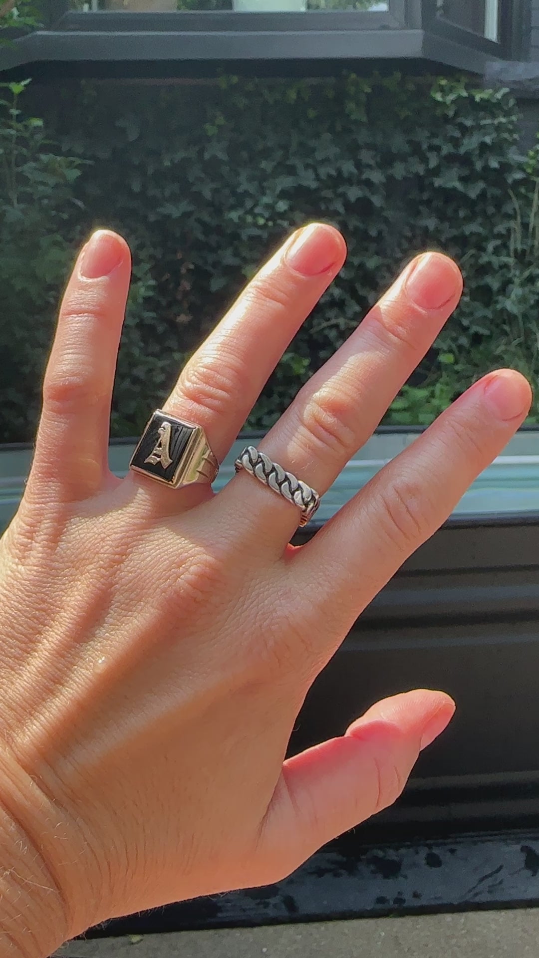 Square Basket Ring, Genuine Sterling Silver